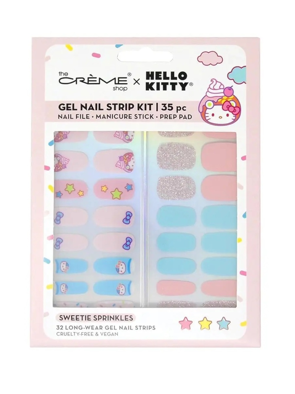 The Crème Shop x Hello Kitty Sweetie Sprinkles Nail Strip Kit